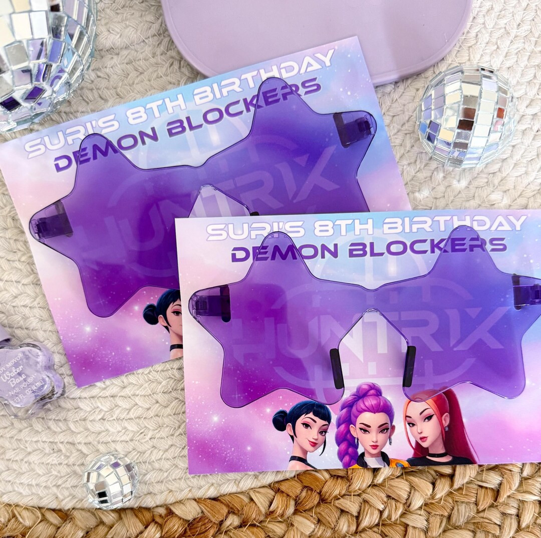 K Pop Sunglasses Party Favors - Korean Pop Music Party - Favors - Hunters Birthday - Goodie Bags ... | Etsy (US)