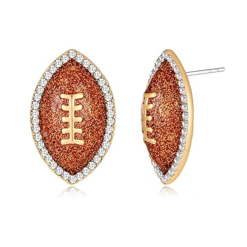 SHANTYSON Football Earrings for Women Men Rugby Stud Earrings | Amazon (US)