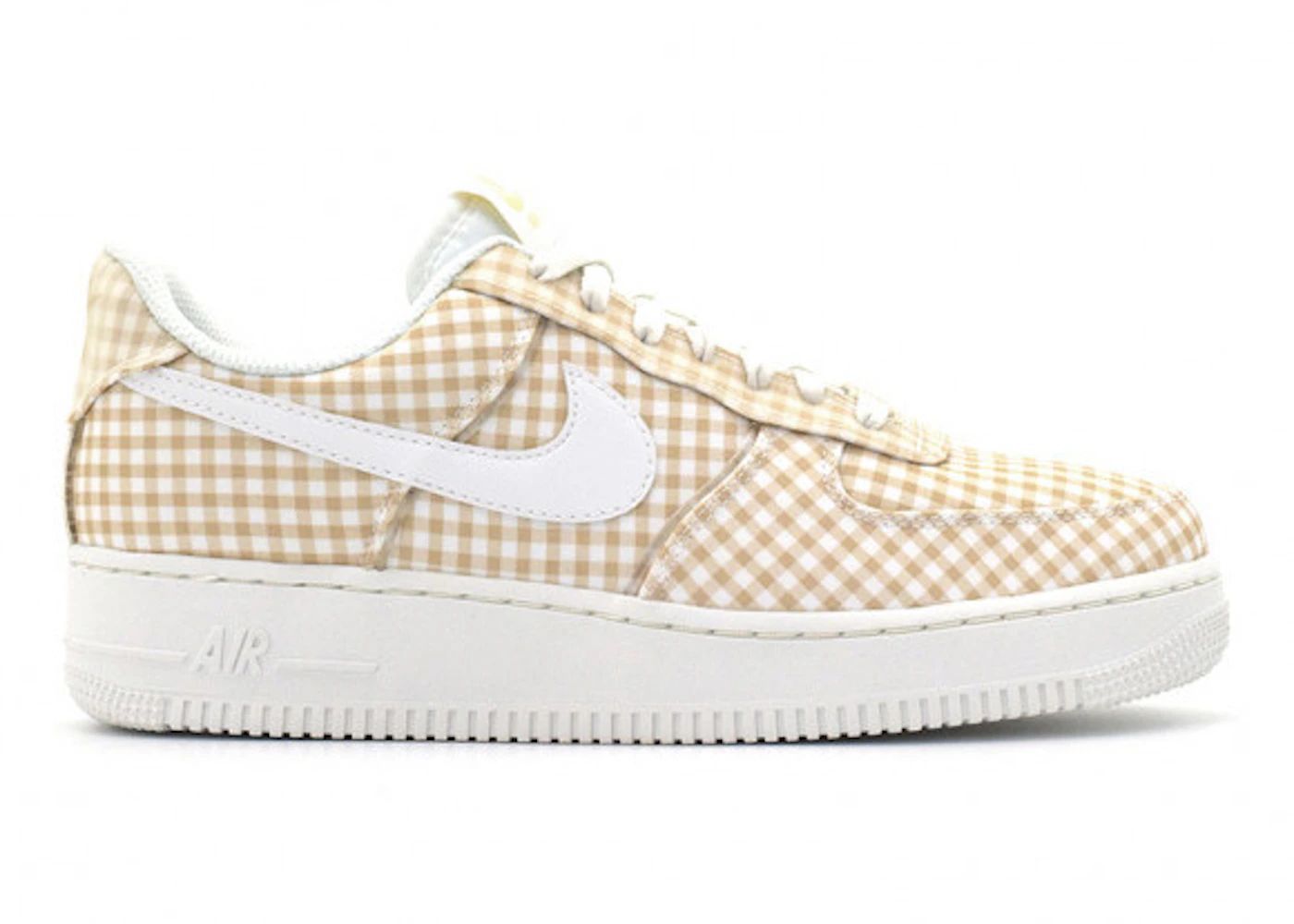 Nike Air Force 1 Low QSBeige Gingham (Women's) | StockX
