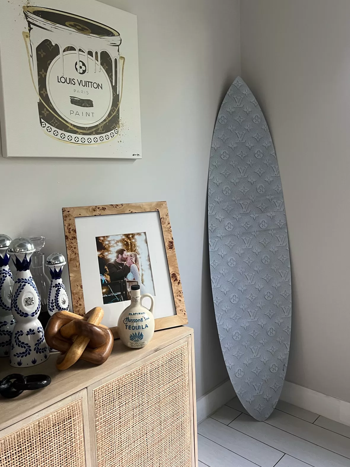 louis vuitton surfboard wall art