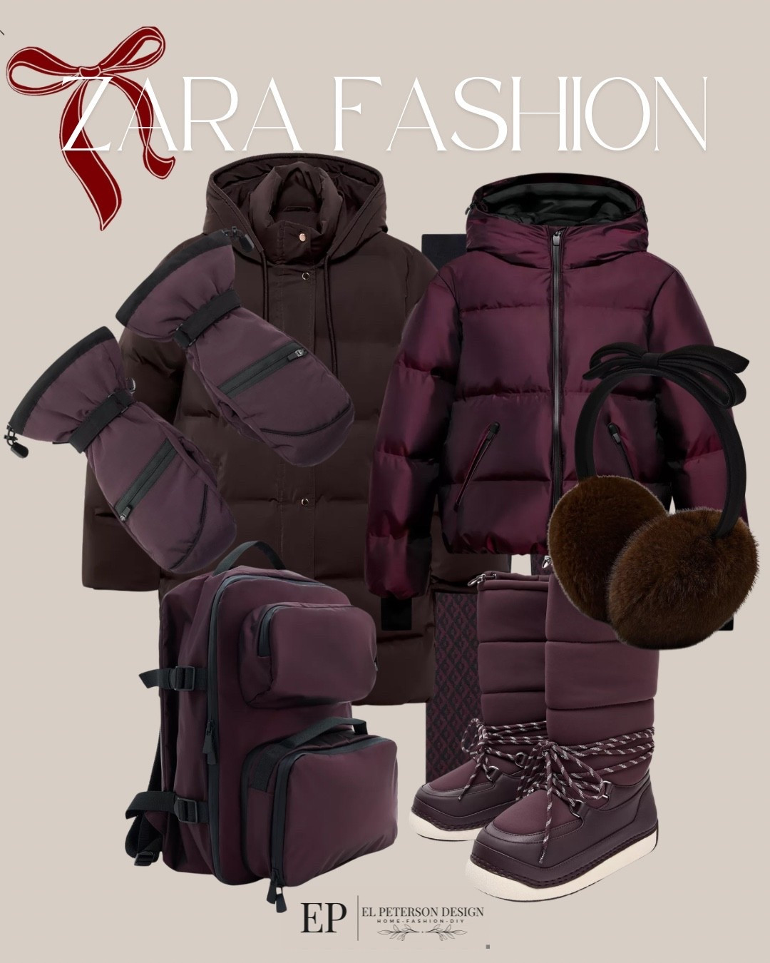 Zara 
Winter Gear
Jacket
Snow boots
Mittens
Earmuffs 
Leggings 

#LTKFindsUnder50 #LTKFindsUnder100