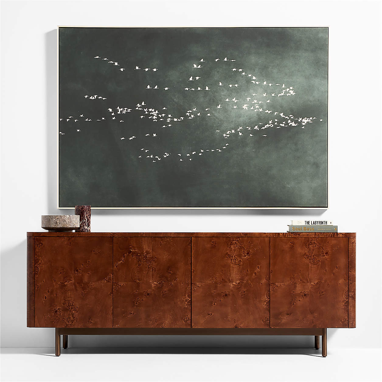 "Heading South" Green Canvas 70"x47" Wall Art Print + Reviews | Crate & Barrel | Crate & Barrel