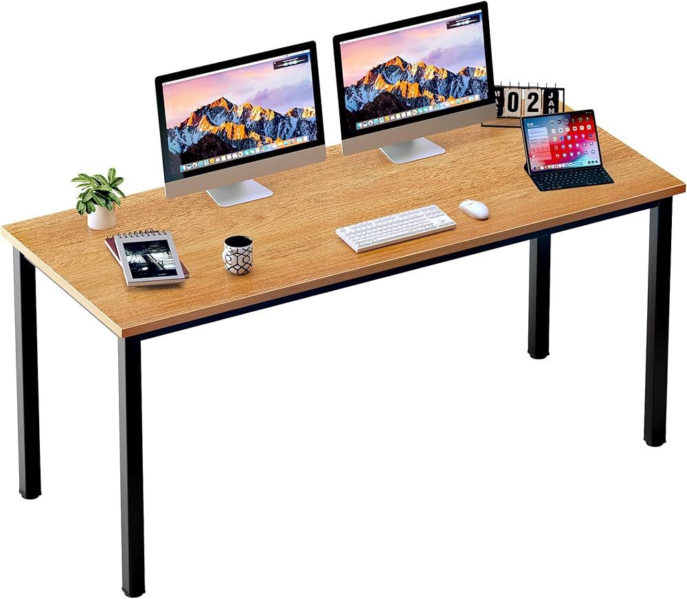 DlandHome 63 inches X-Large Computer Desk, Composite Wood Board, Decent and Steady Home Office De... | Amazon (US)