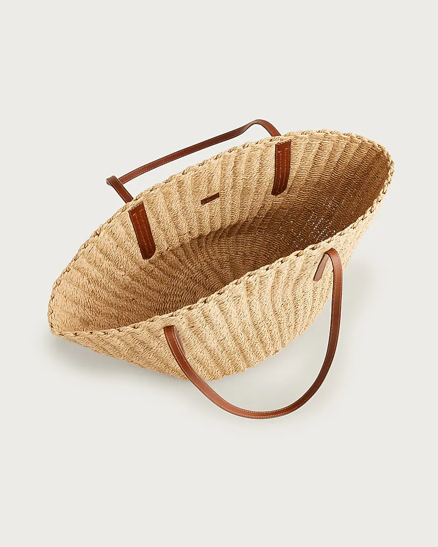 Como woven straw tote | J. Crew US