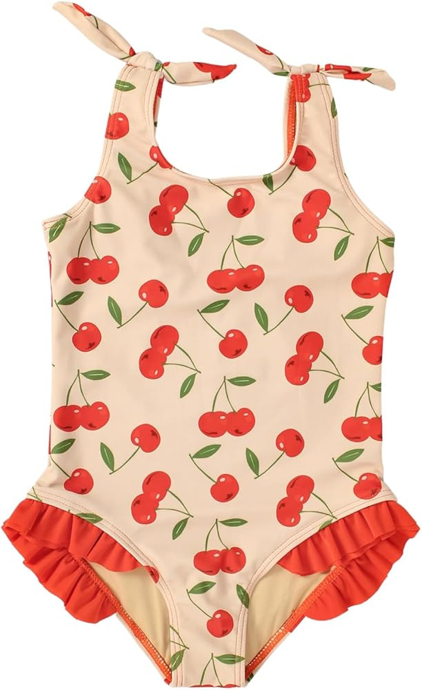 Portakal Girls One Piece Swimsuit Vibrant Cute Quick Dry Beach Swimwear Bathing Suits | Amazon (US)