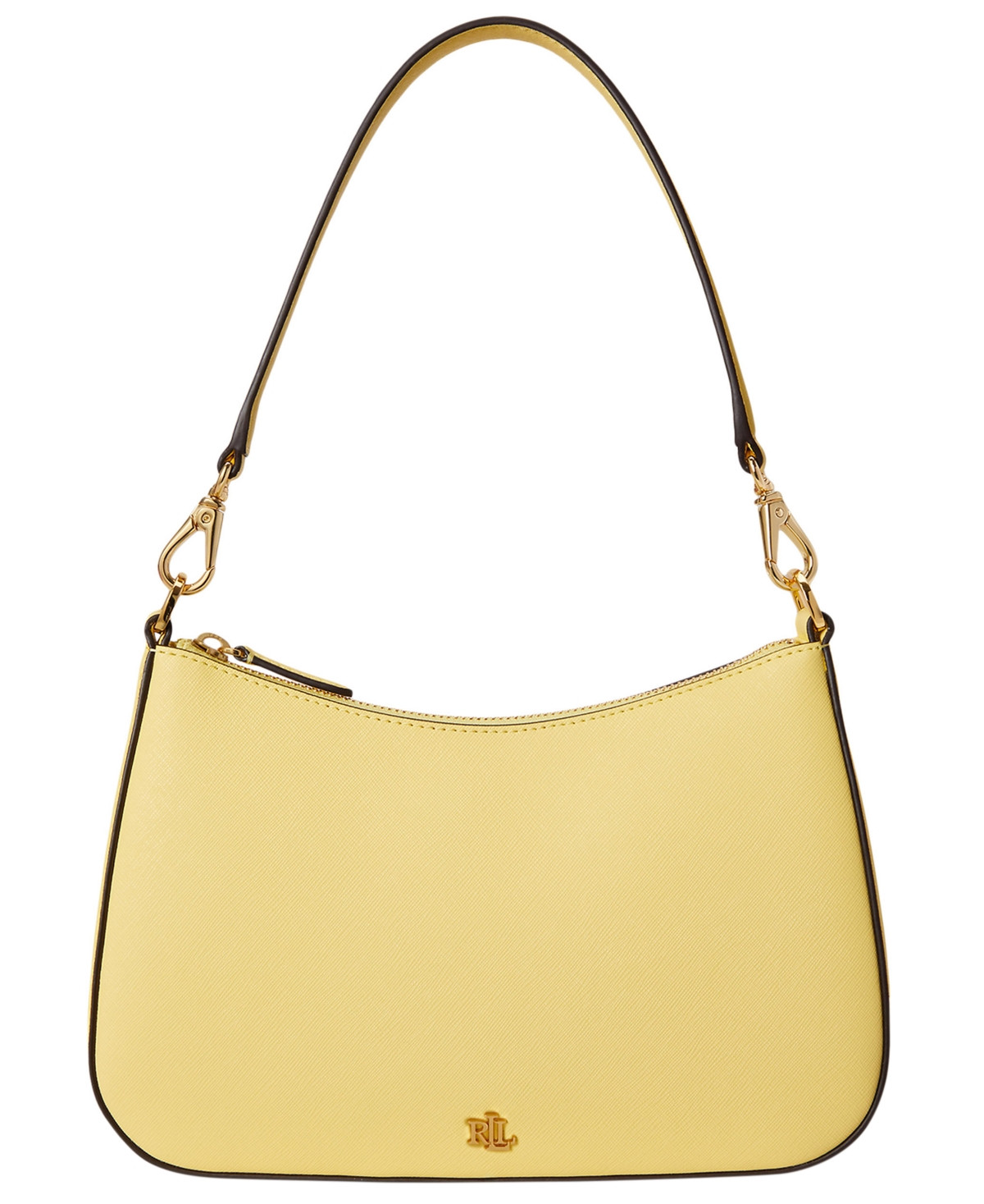Lauren Ralph Lauren Danni Small Shoulder Bag - Yellow | Macy's