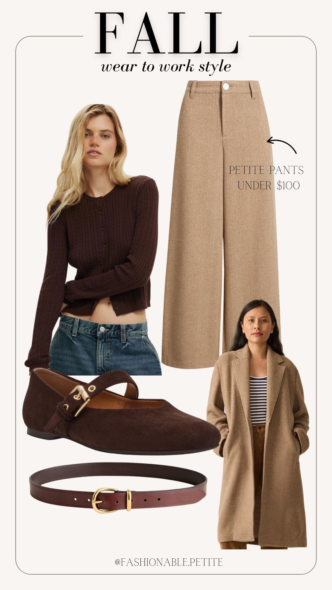 Wear to work outfit featuring petite length wide leg pants in herringbone!

Fall outfit, petite, work outfits, workwear, fall outfits, petite pants 

#LTKSaleAlert #LTKWorkwear #LTKPetite