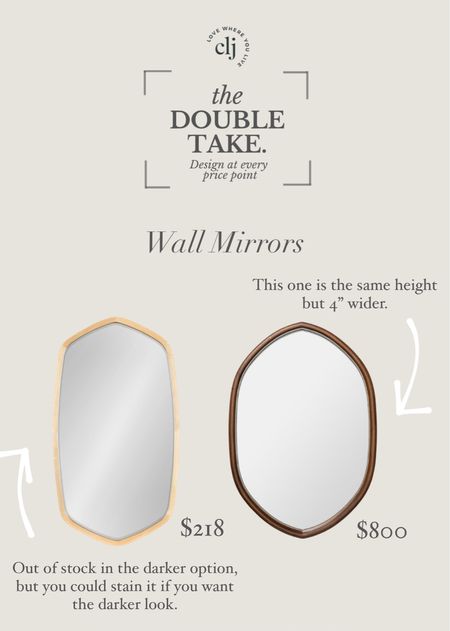The Double Take: Wall Mirrors 

#LTKhome
