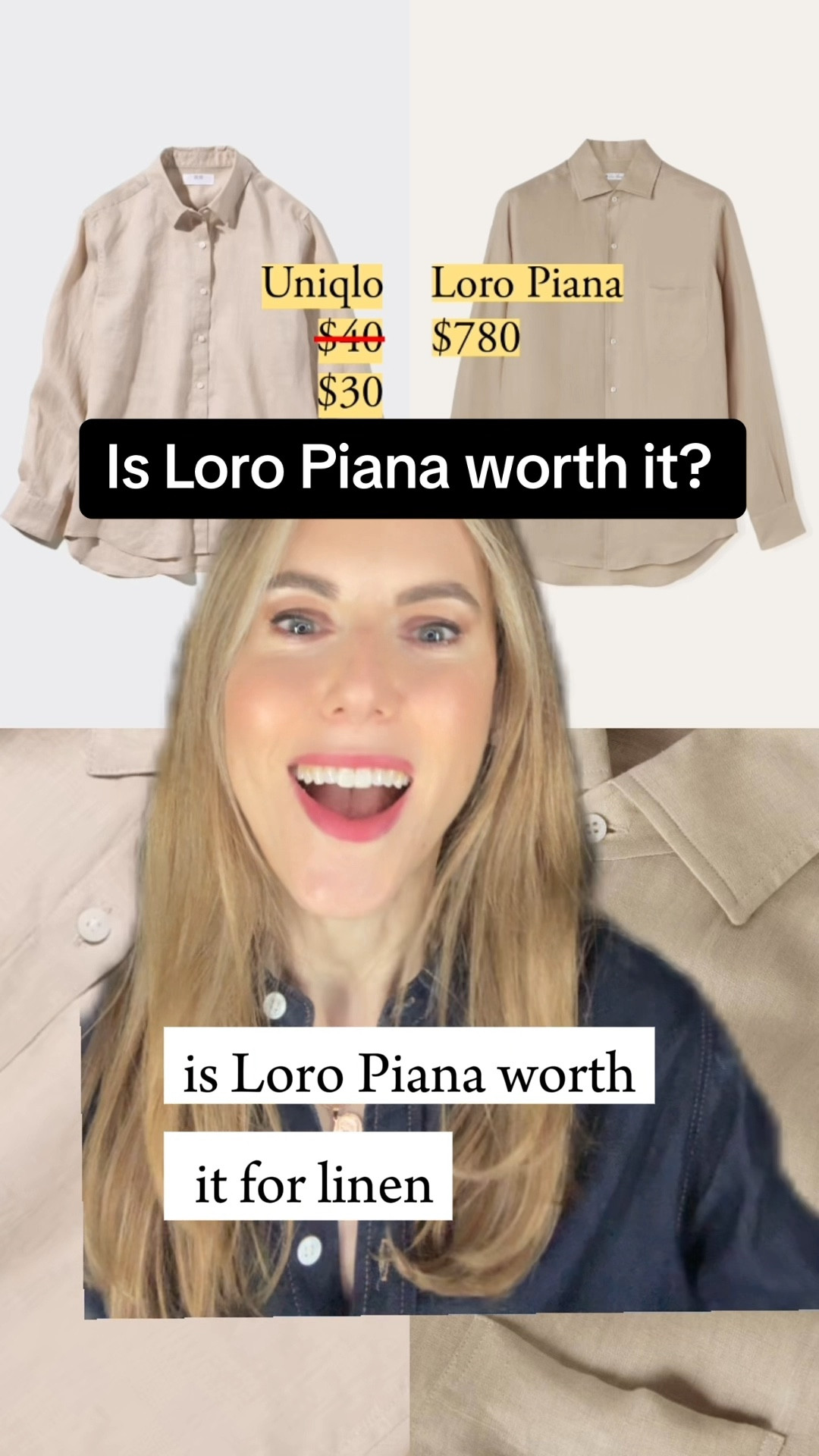 What’s the feature you look at first to determine quality in a dress shirt?

The collar is where you see a lot: the construction of the actual collar, and how the collar lays on top of the bodice.

Ripples betray lack of finesse, whether they’re on the button placket or just under the collar.

Sure, fabric will drape in waves, but sloppy ripples give the game away.

Smooth, high staple length linen fabrics are better suited for crisp, sculptural collars, and that’s another way the collar reveals a shirt’s overall quality.

#LTKstyletip #LTKVideo #LTKfindsunder100