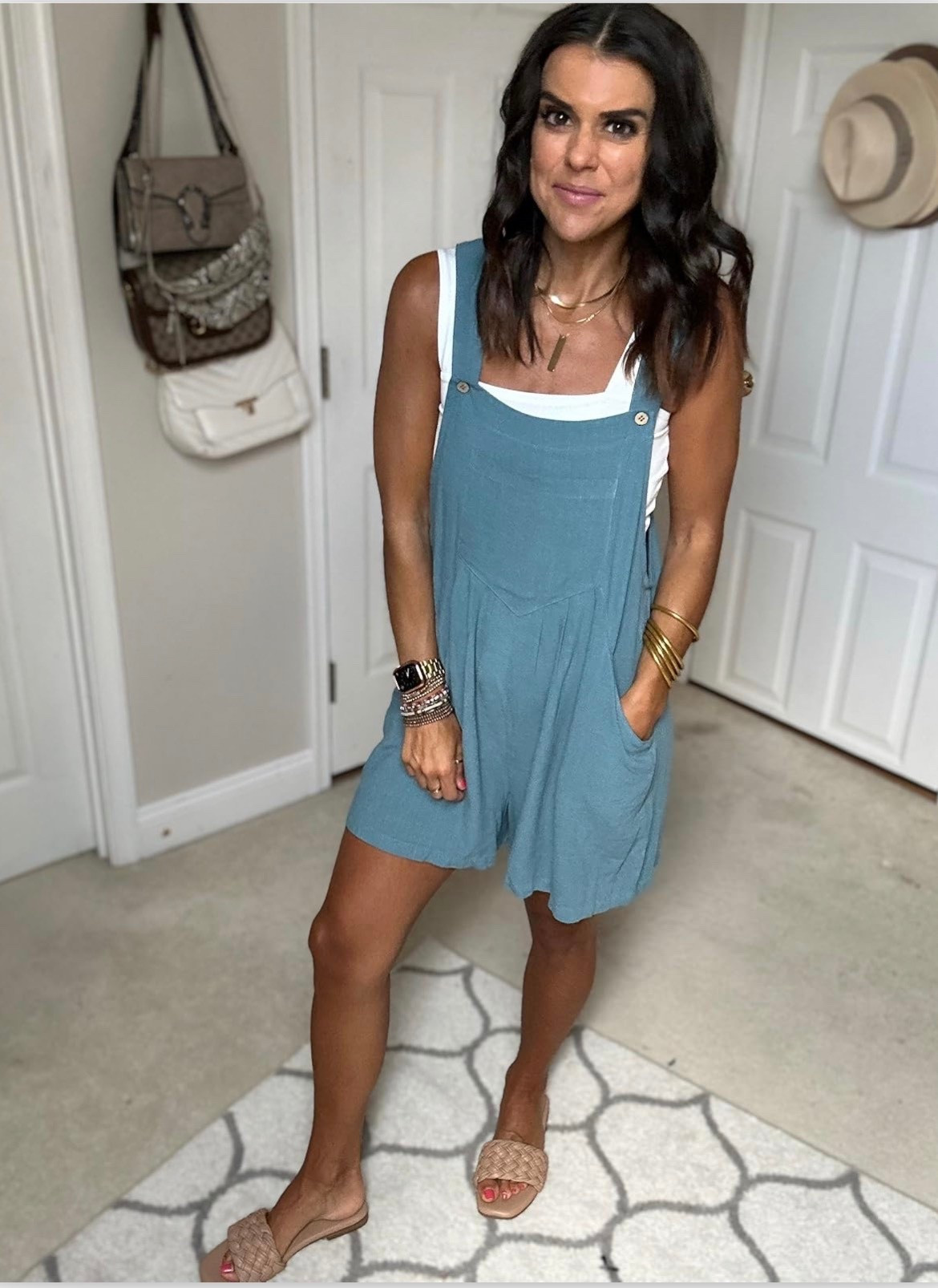 Size small in romper and tank 

#LTKSeasonal