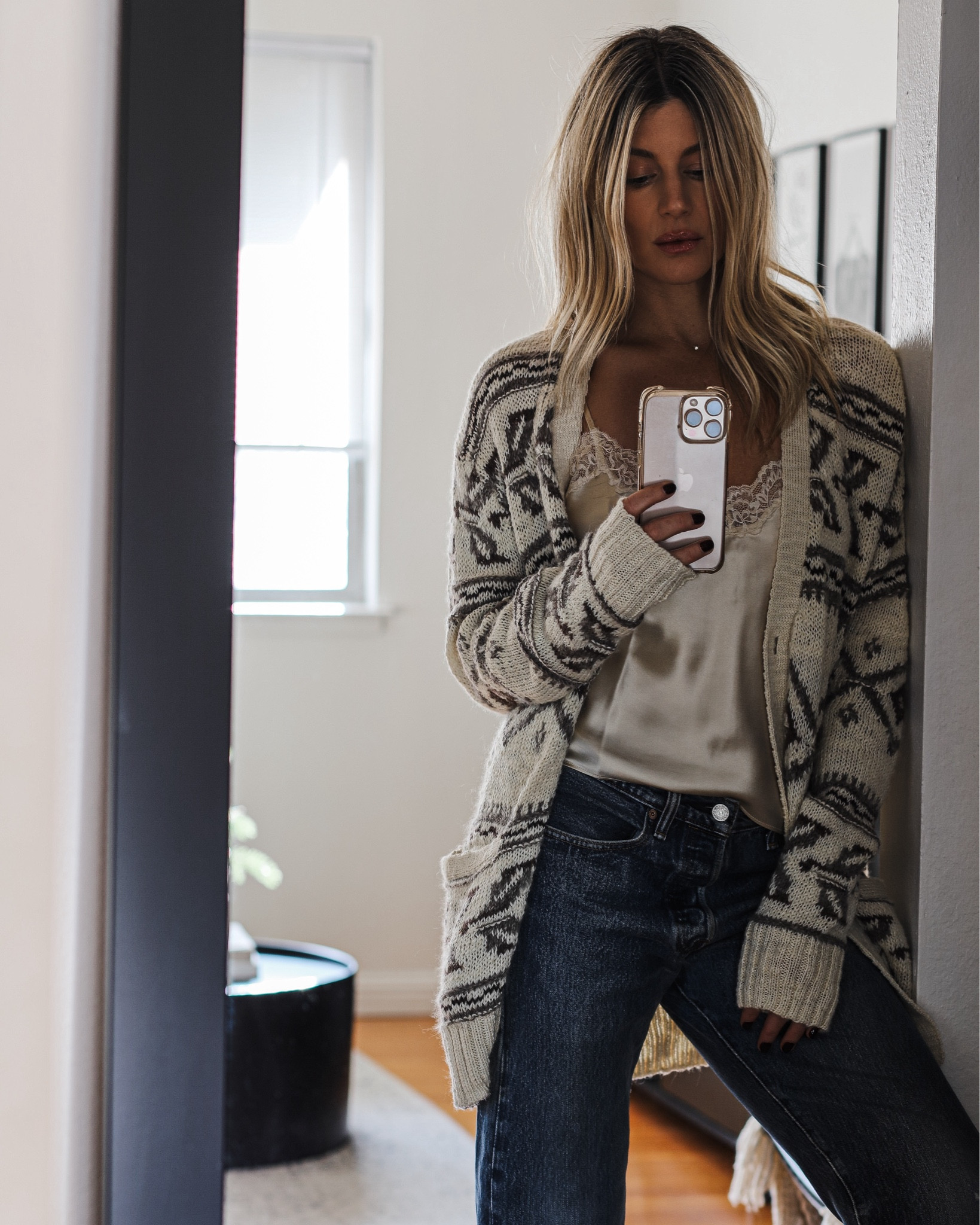 off duty mode 

NOTE: My sweater and Levi’s are vintage secondhand. Silk camisole is available, new and linked, along with pieces picked to emulate the look.
 
#minimalstyle #minimalchic #winterstyle 


#LTKootd
