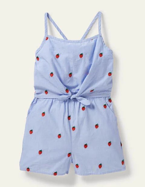 Woven Tie Front Playsuit | Boden (US)