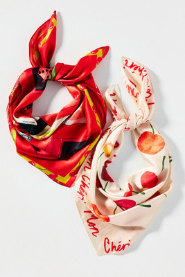 Nikki Ackerman x Anthropologie Cherry Hair Scarf | Anthropologie (US)