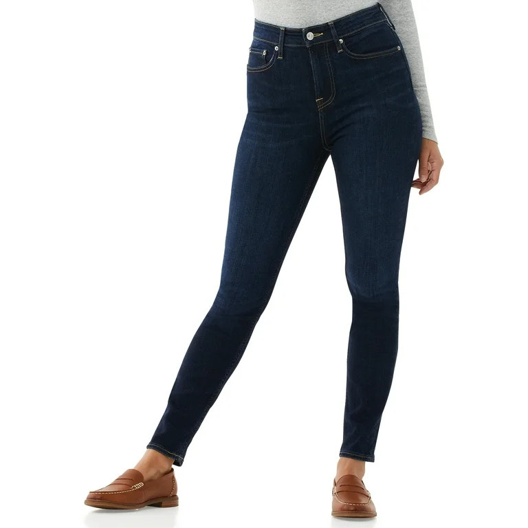 Free Assembly Women's High Rise Skinny Jeans | Walmart (US)