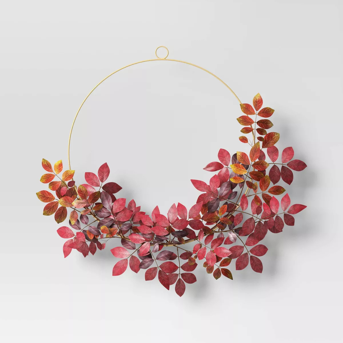 Ring Leaf Wreath Red - Threshold™ | Target