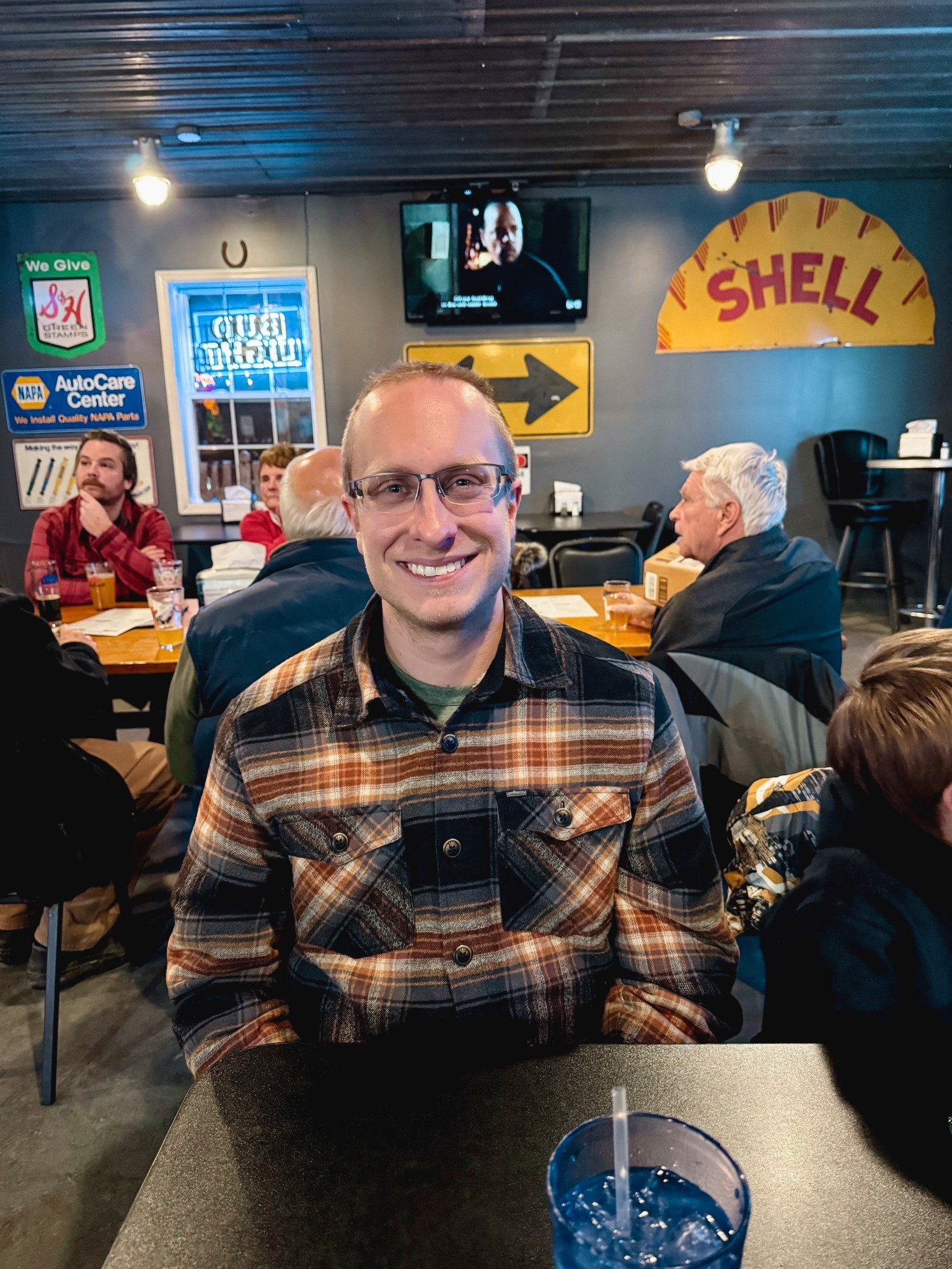 My husband loves this sherpa lined flannel! 🫶🏽 wearing size medium! 

#LTKHoliday #LTKSeasonal #LTKMens