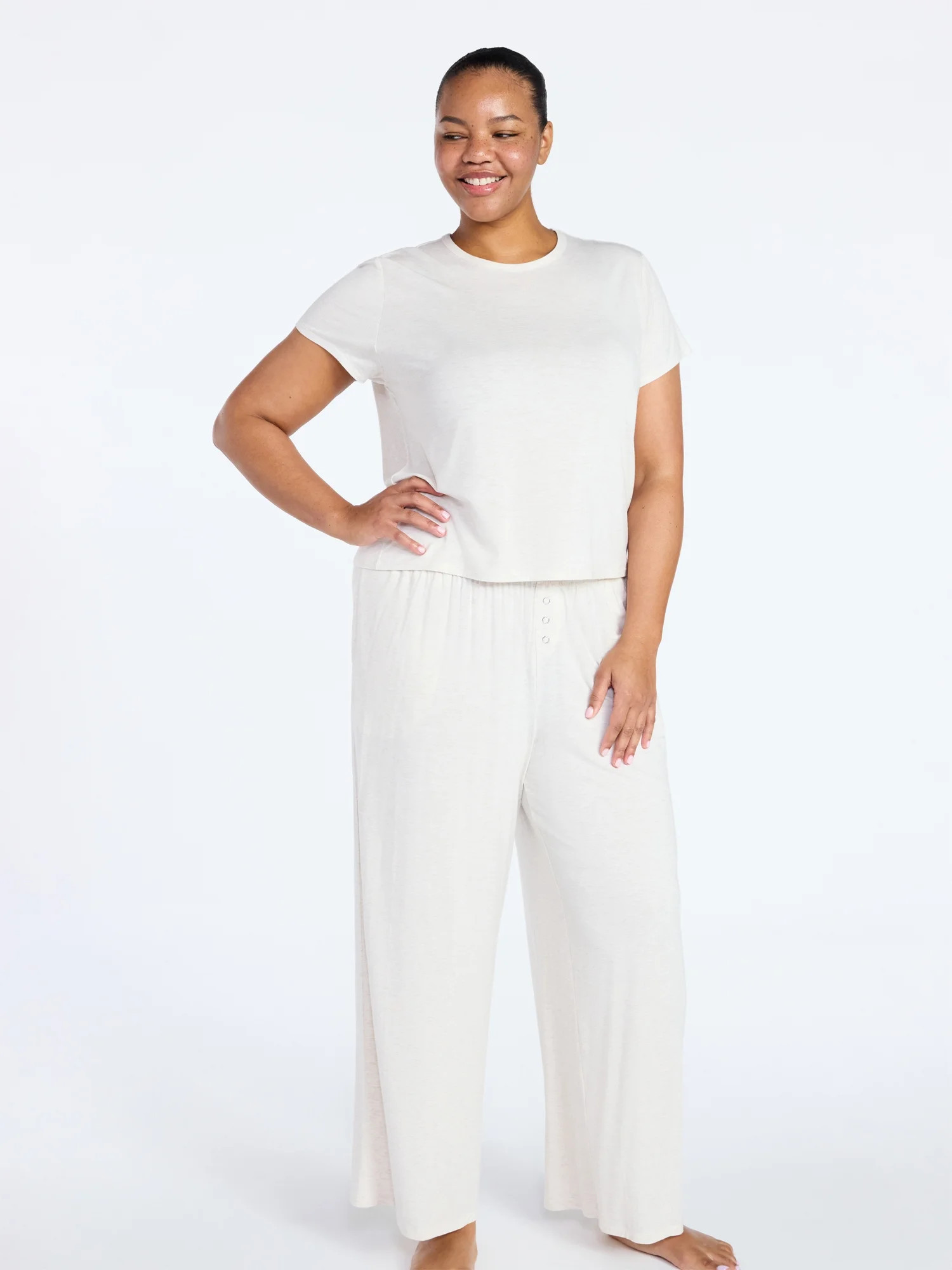 Joyspun Women’s Sleepwear Modal Pajama Long Pants, 30'' Inseam, Sizes S-3X | Walmart (US)