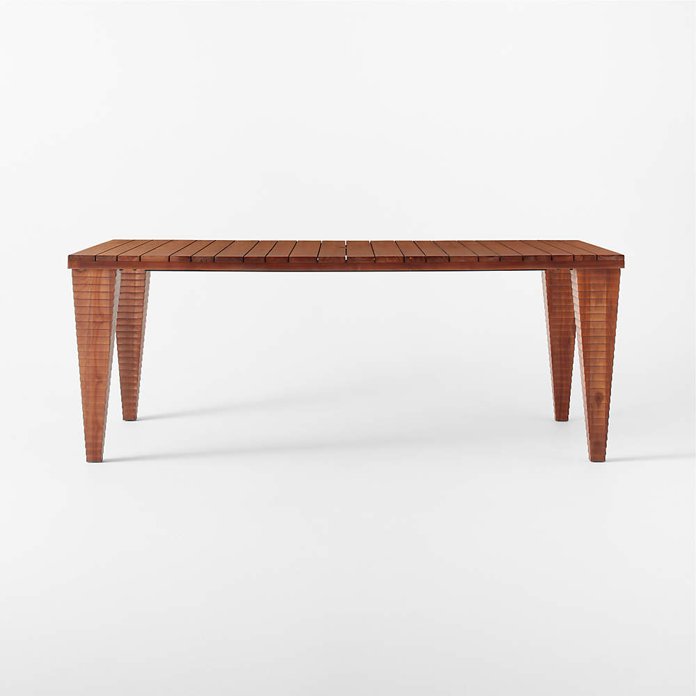 Trepp Teak Outdoor Patio Dining Table | CB2 | CB2