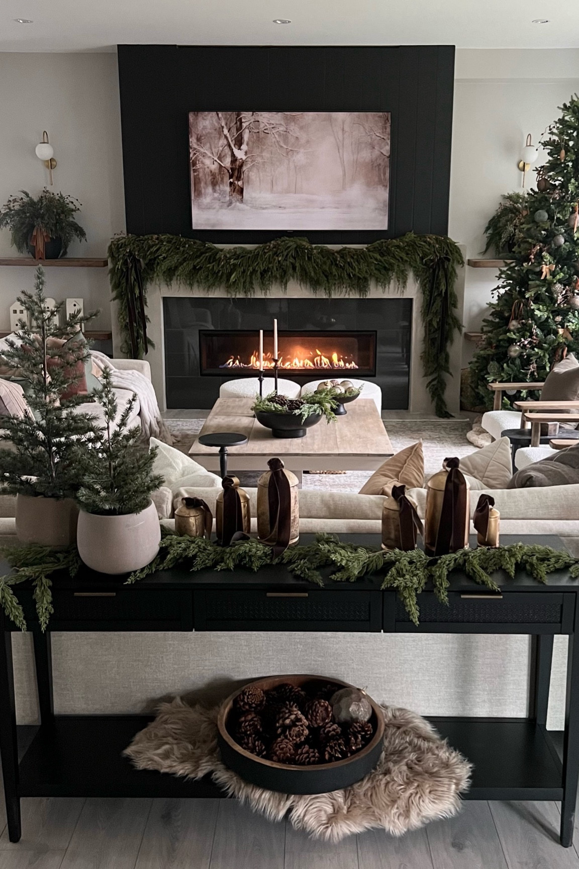 Cozy Christmas view: daylight living room✨
I love all the natural greenery I’ve got going on this Christmas season. My festive forest🤎
Modern organic, neutral Christmas 

#LTKSeasonal #LTKhome