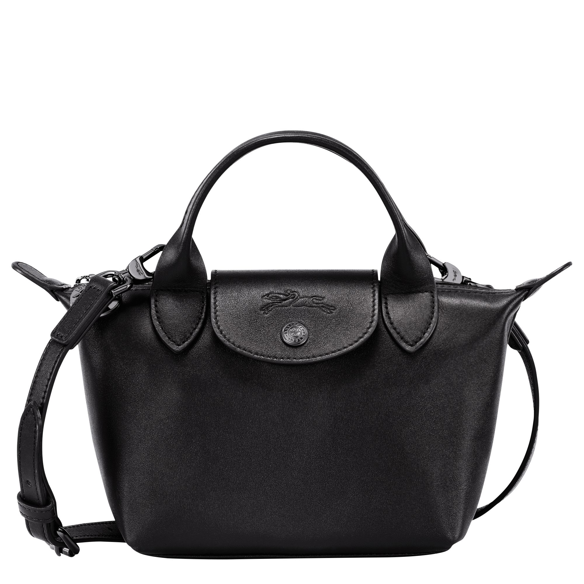 Le Pliage Xtra XS Handbag Black - Leather (L1500987001) | Longchamp US | Longchamp
