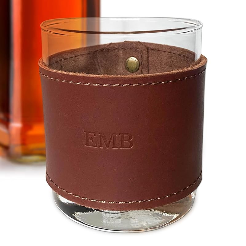 Northwind Supply Premium Leather Rocks Glasses Sleeve – Elegant Insulated Whiskey Glass - Engra... | Amazon (US)