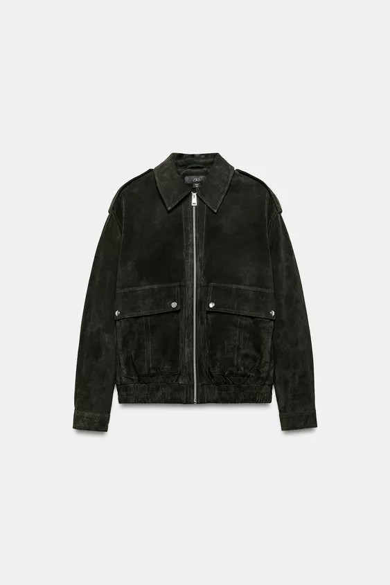 100% SUEDE LEATHER JACKET | Zara Canada