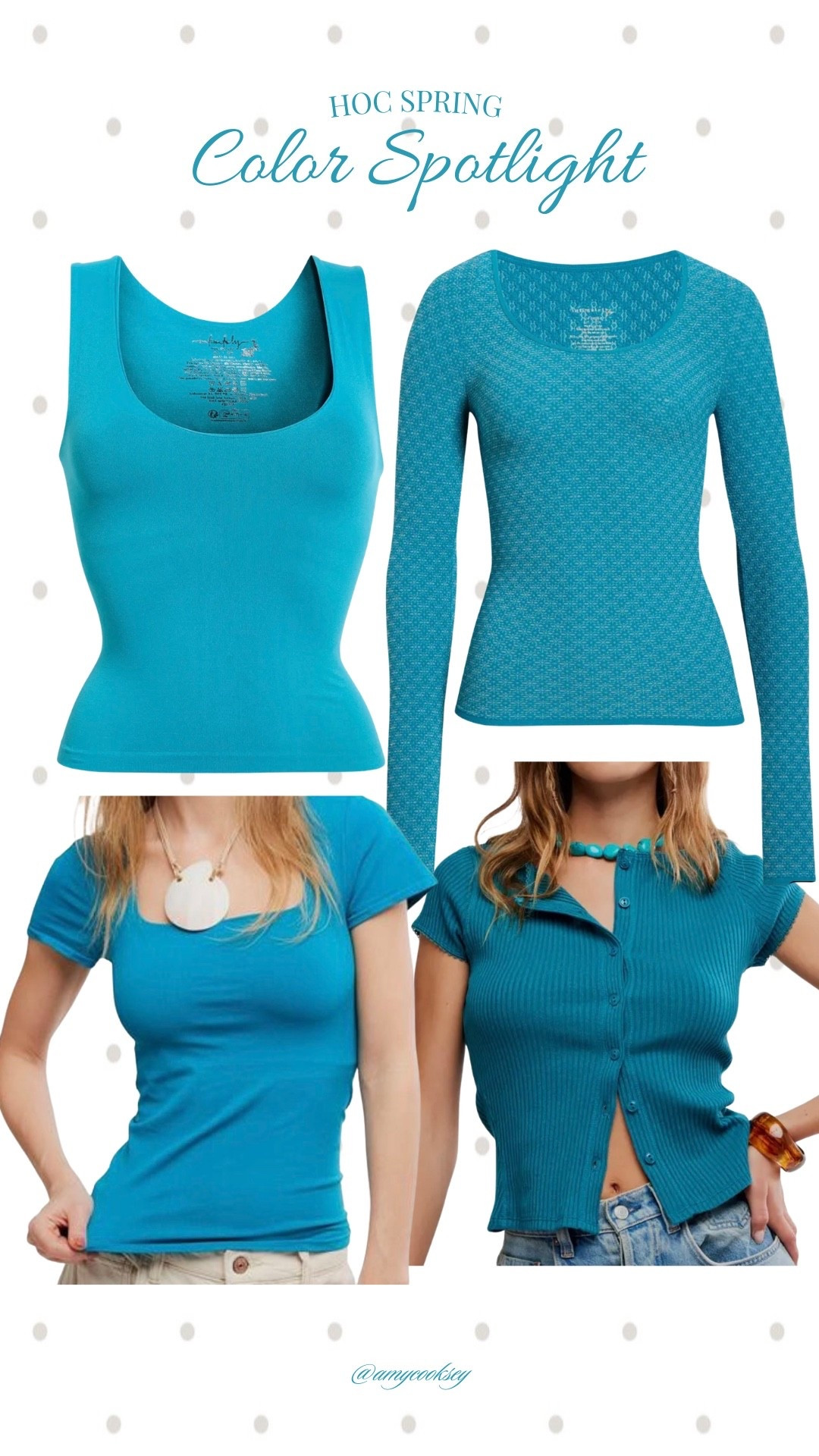 Give me EVERYTHING in this beautiful blue! It’s a #HOCSpring dream and rare find! 

#BlueSpring #FreePeople #SpringBlue #Bayside 

#LTKSeasonal #LTKSaleAlert