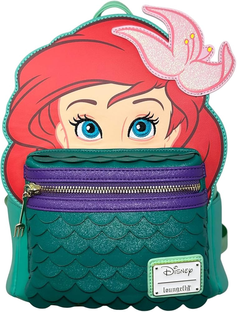 Loungefly Disney The Little Mermaid Ariel Cosplay Womens Double Strap Shoulder Bag Purse | Amazon (US)