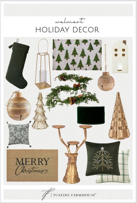 Holiday decor at Walmart! 

Door mat, Christmas decor, stocking, jingle bell, ribbon, garland, pillow 

#LTKHoliday #LTKhome #LTKSeasonal