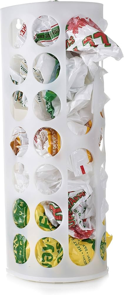 Handy Laundry Grocery Bag Storage Holder, Large Capacity Bag Dispenser, Neatly Store Plastic Shop... | Amazon (US)