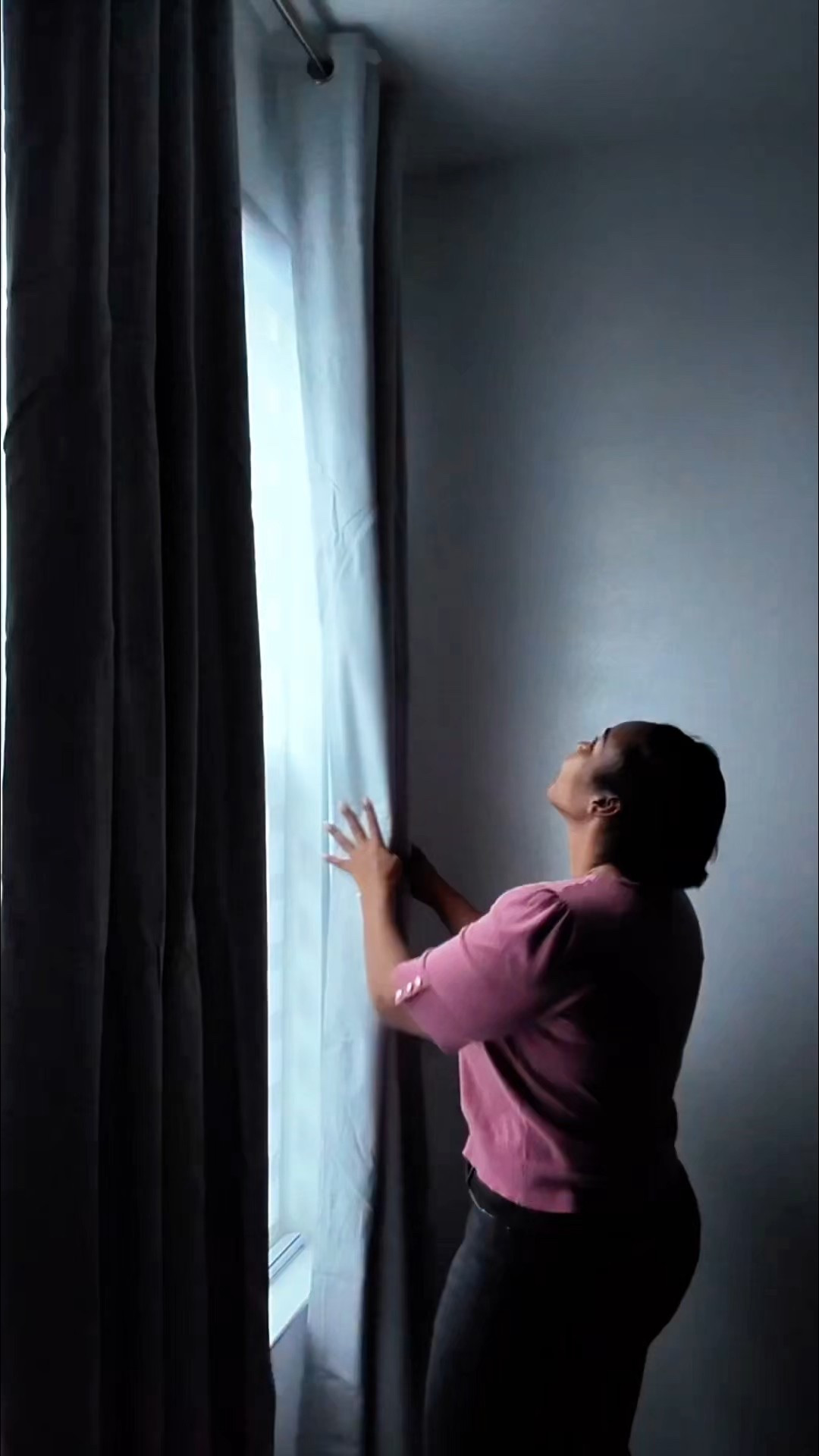 This made the room feel finished instantly.

Hanging blackout drapes that look like linen and actually block the light.

Small upgrades make a difference. Linked the drapes I used in case you’re interested.

#LTKHome