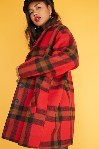 Plaid Button-Front Jacket | Forever 21 (US)
