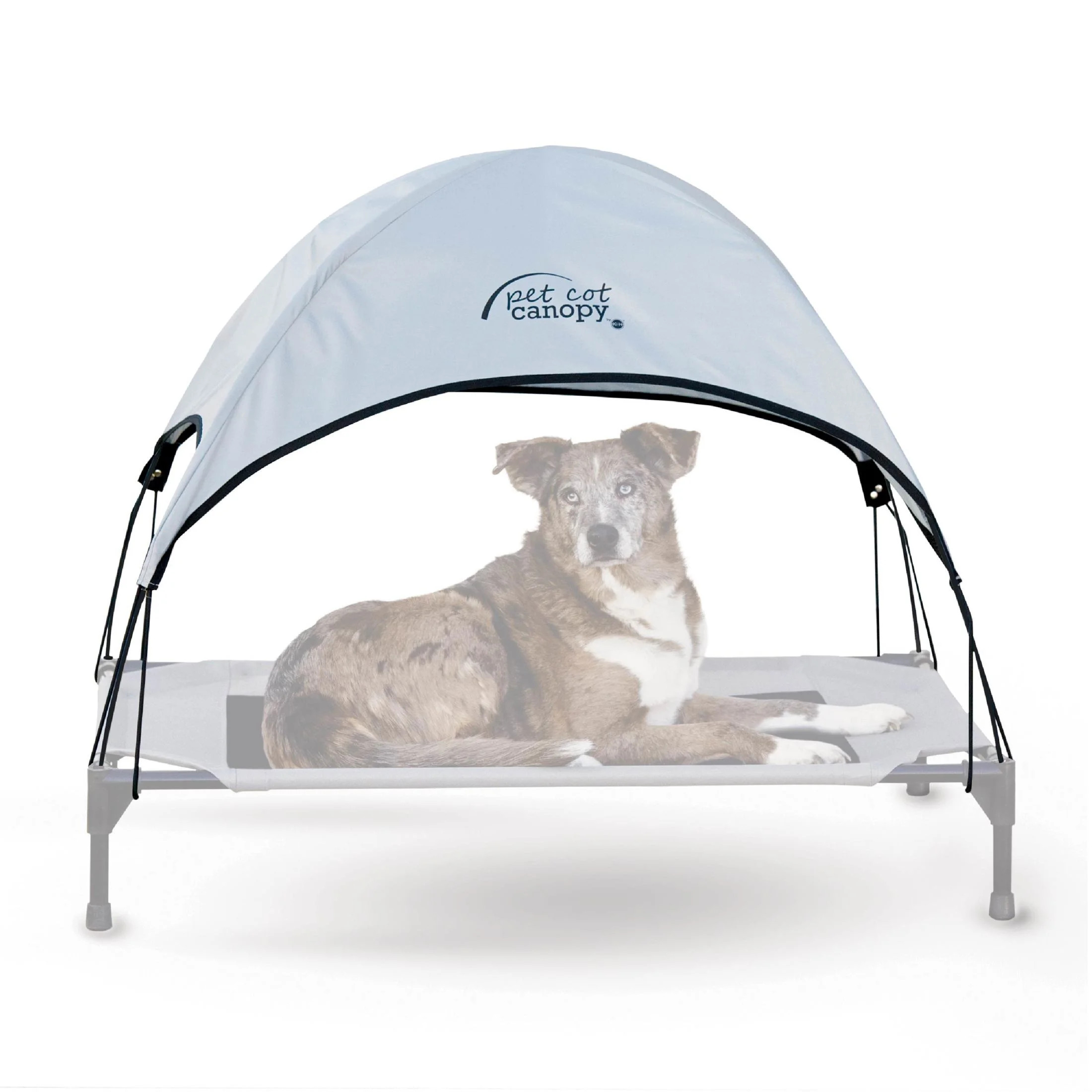 K&H Pet Products Pet Dog Cot Canopy (Cot Sold Separately) Gray Large 30 x 42 inches | Walmart (US)