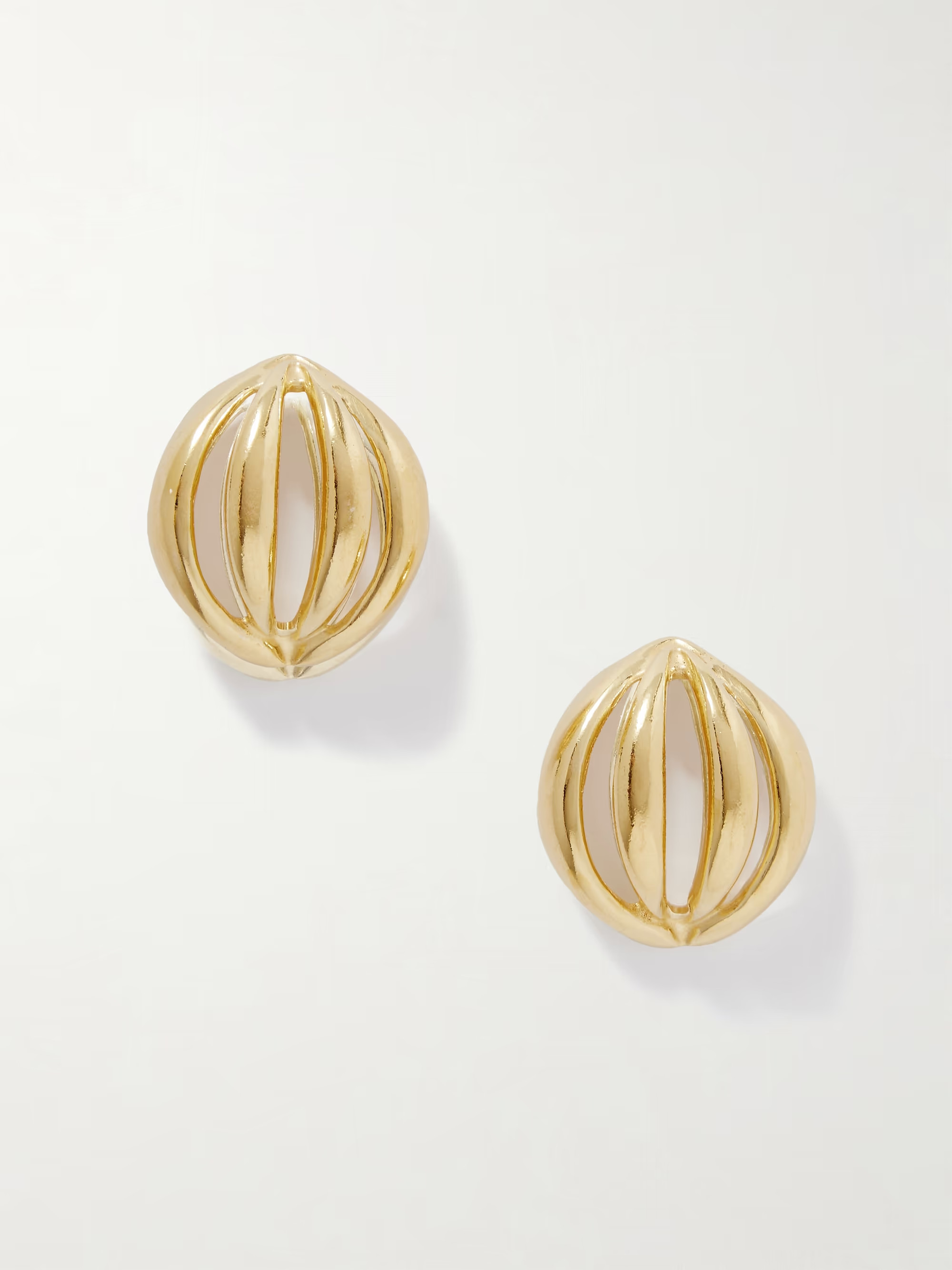 Flower Bud gold-plated earrings | NET-A-PORTER (US)