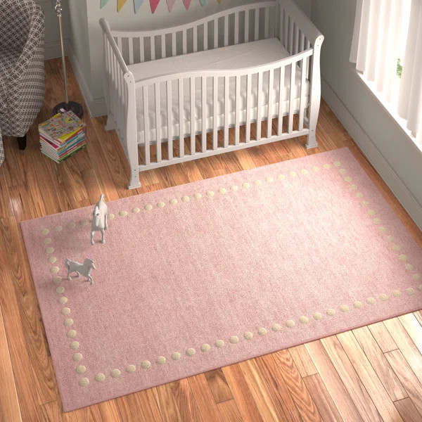 Antaeus Polka Dots Handmade Hand Loomed Wool Rug | Wayfair North America