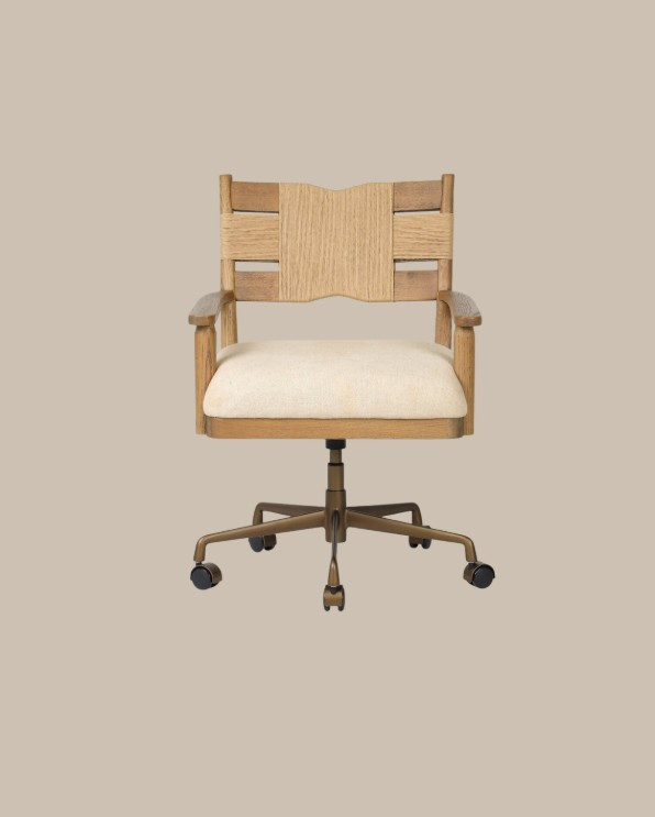The most gorgeous desk chair - the texture & brass make this feel chair so pretty! 

 #LTKHome