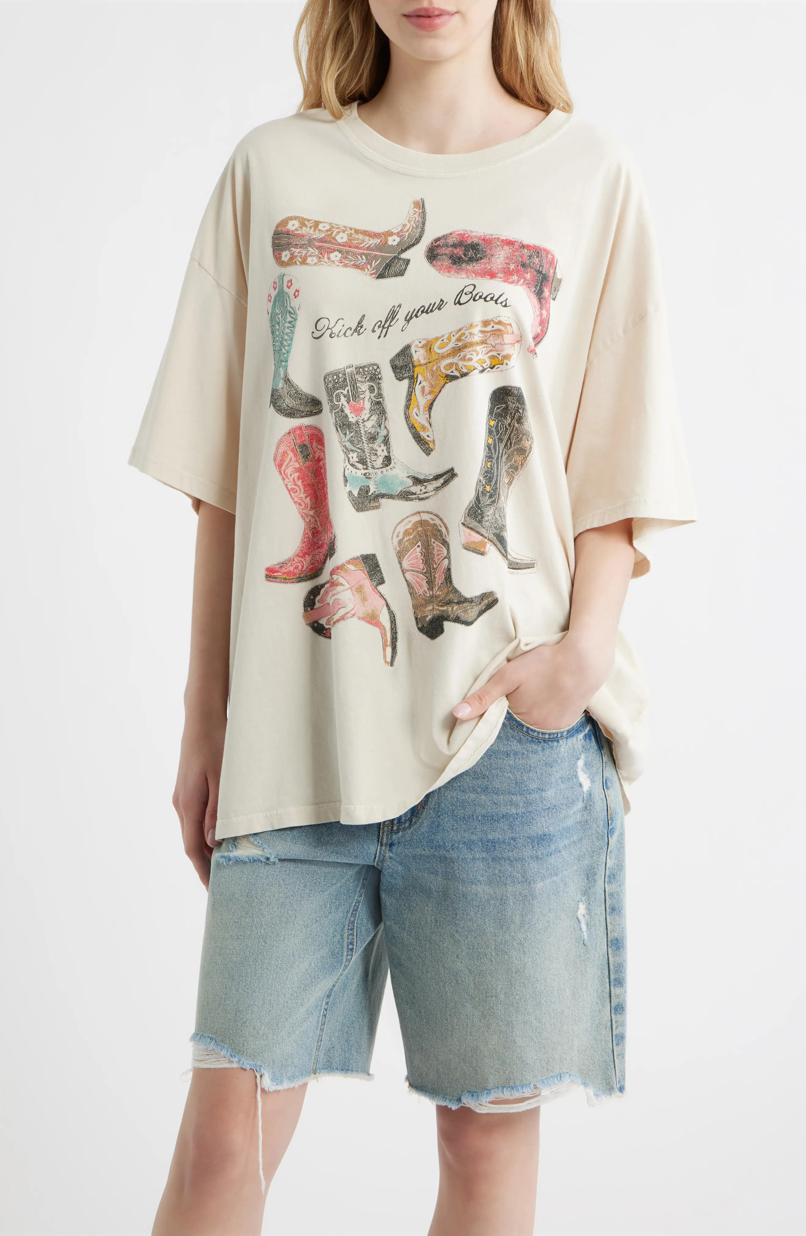 Kick Off Your Boots Graphic T-Shirt (Women) | Nordstrom | Nordstrom