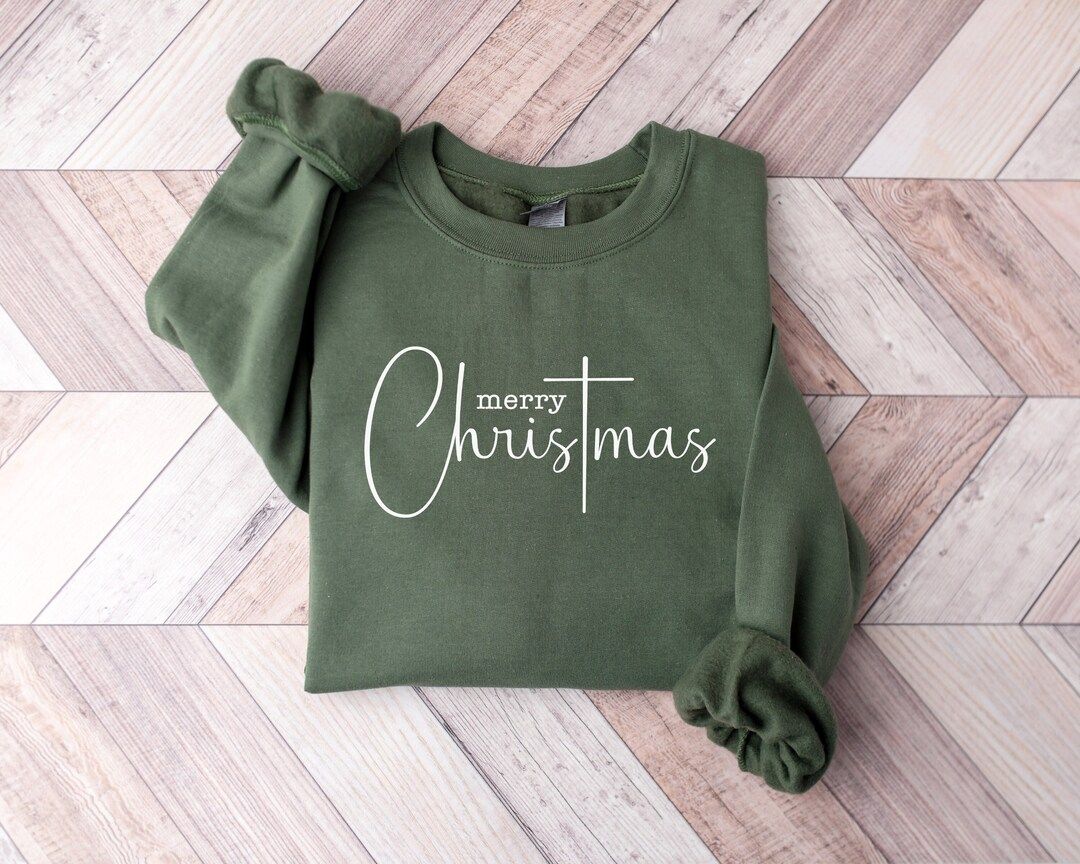Christmas Crewneck Sweatshirt, Merry Christmas Sweatshirt, Christmas Sweater, Women Christmas Swe... | Etsy (US)