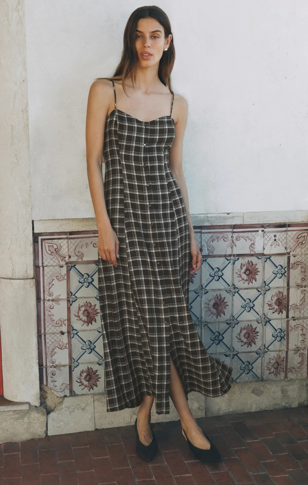 Angel Eyes Plaid Maxi Dress Mystic Blue / X Large | Z Supply