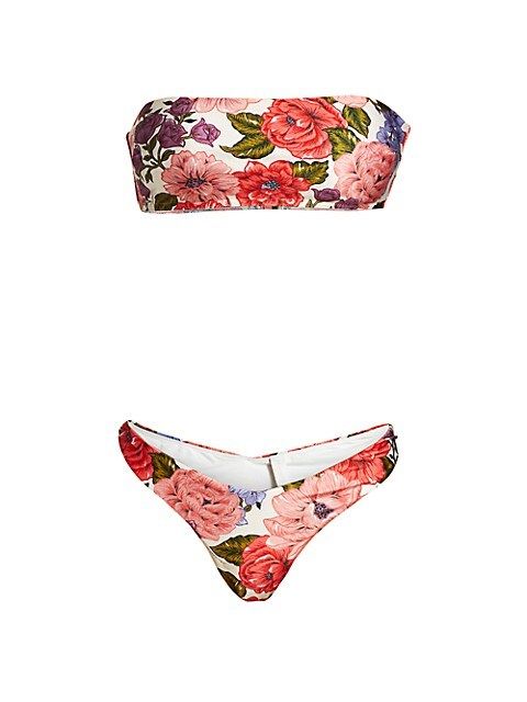 Poppy 2-Piece Bandeau Bikini Set | Saks Fifth Avenue