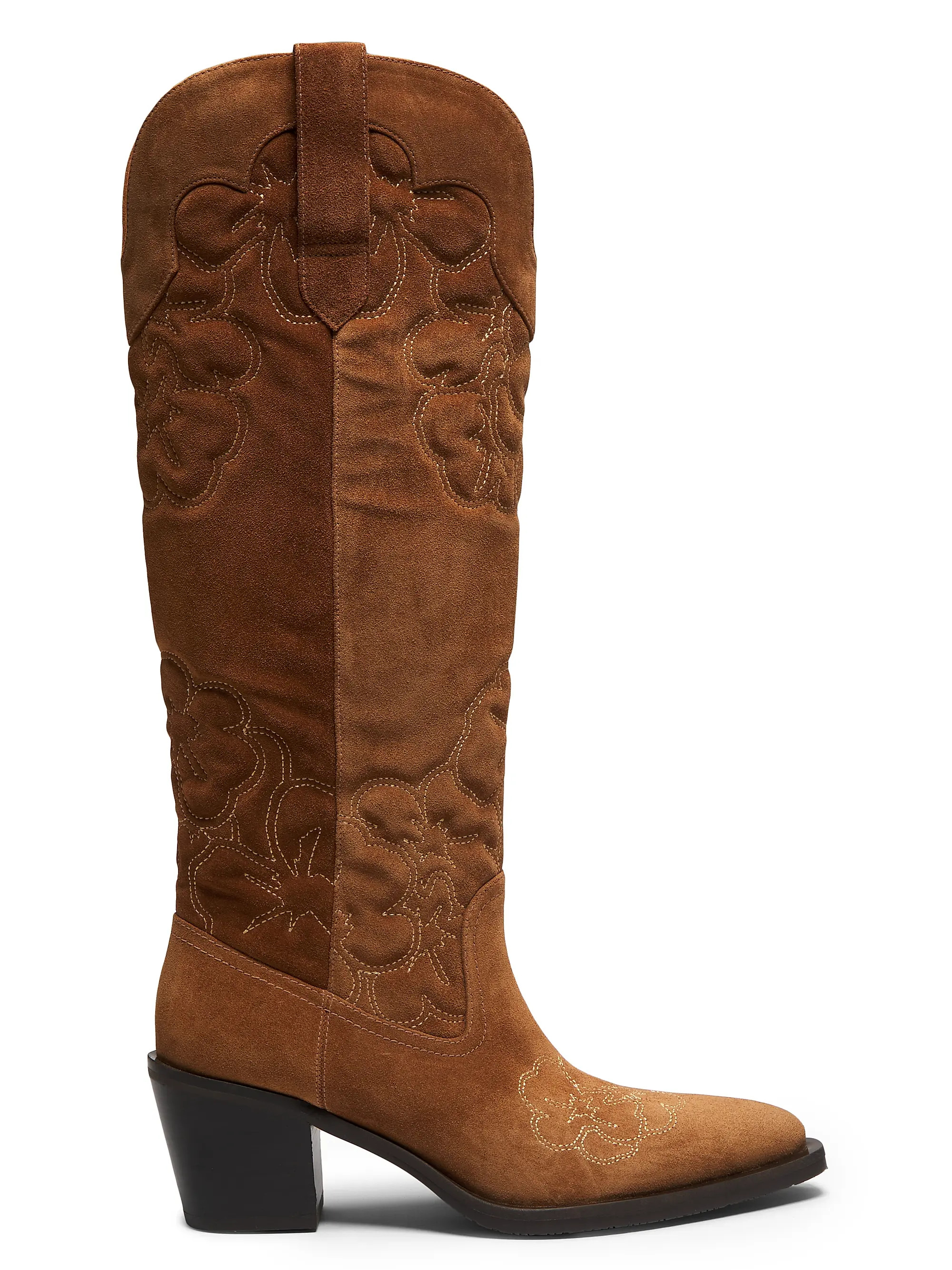 Stuart Weitzman Felix Suede Western Boots | Saks Fifth Avenue | Saks Fifth Avenue