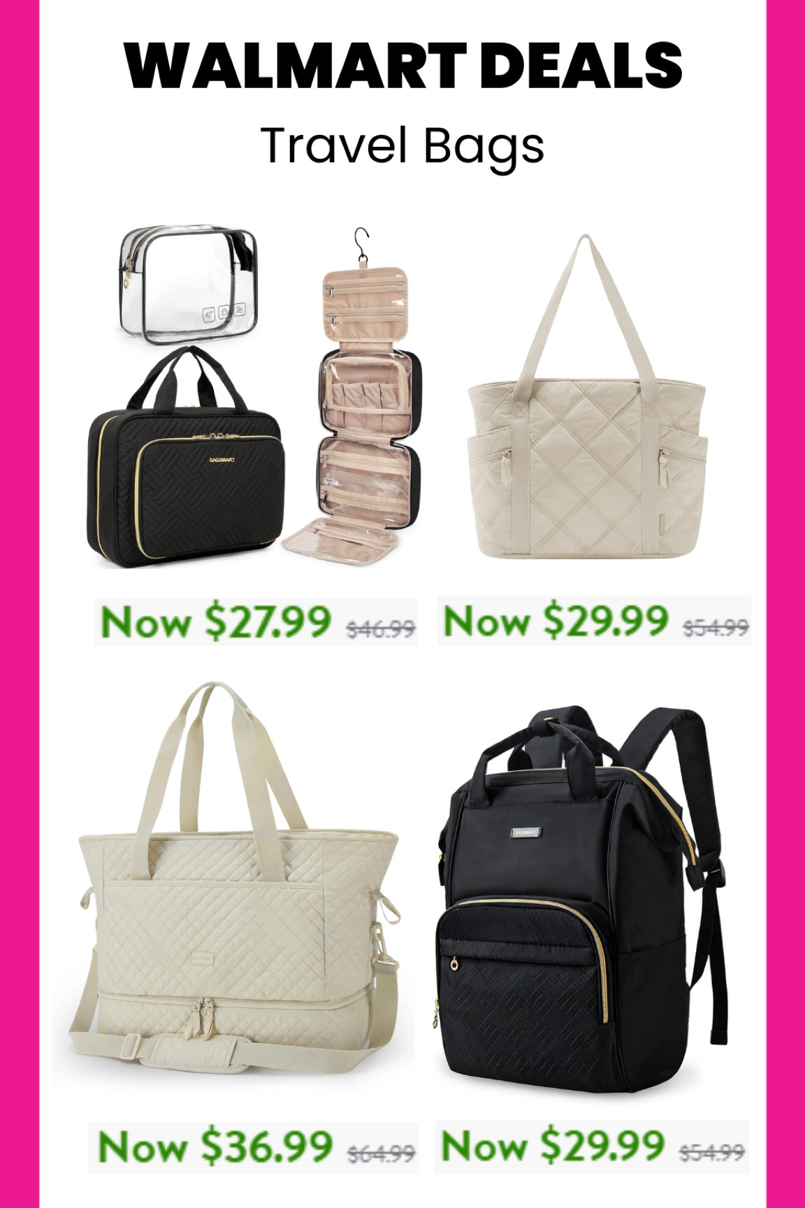 Walmart travel bags on sale! 

#LTKTravel #LTKFindsUnder50