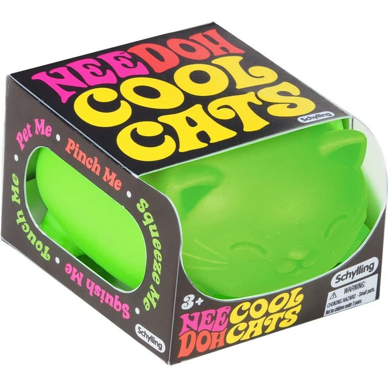Nee Doh Cool Cats Squishy Fidget Ball, Novelty Toy, Multiple Colors, Children Ages 3+ | Walmart (US)