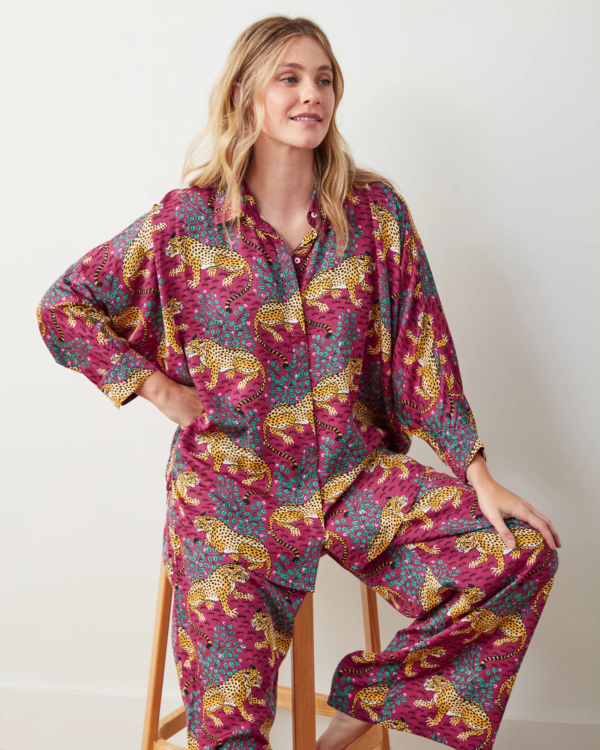 Bagheera - Eco Satin Stevie Set - Wine | Printfresh