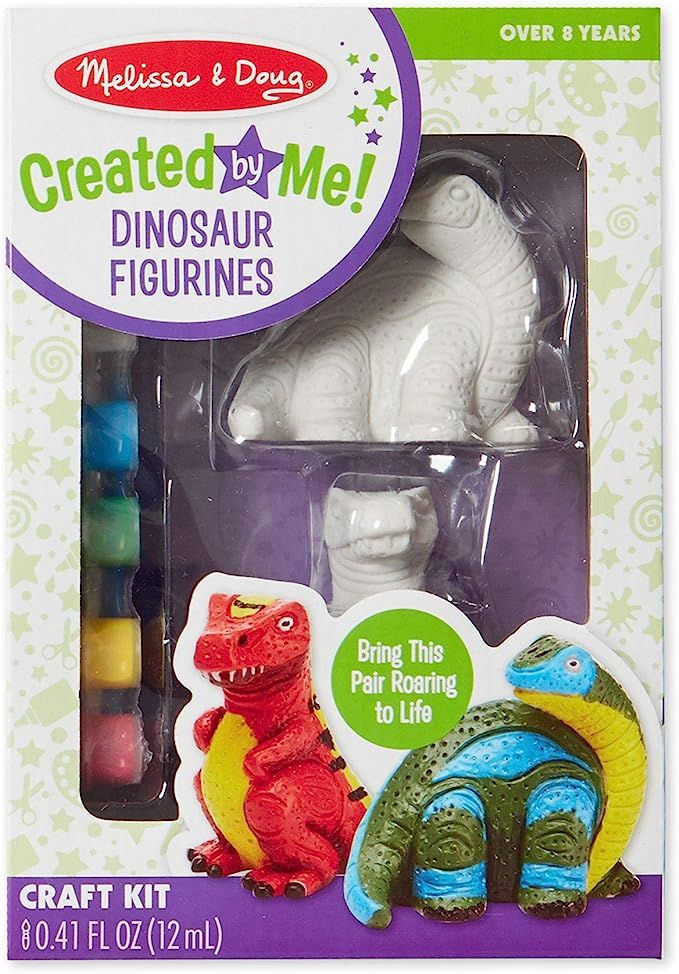 Melissa & Doug Decorate Your Own Dinosaur Figurines (All-Inclusive Art Set, Ready to Decorate, 6 ... | Amazon (US)