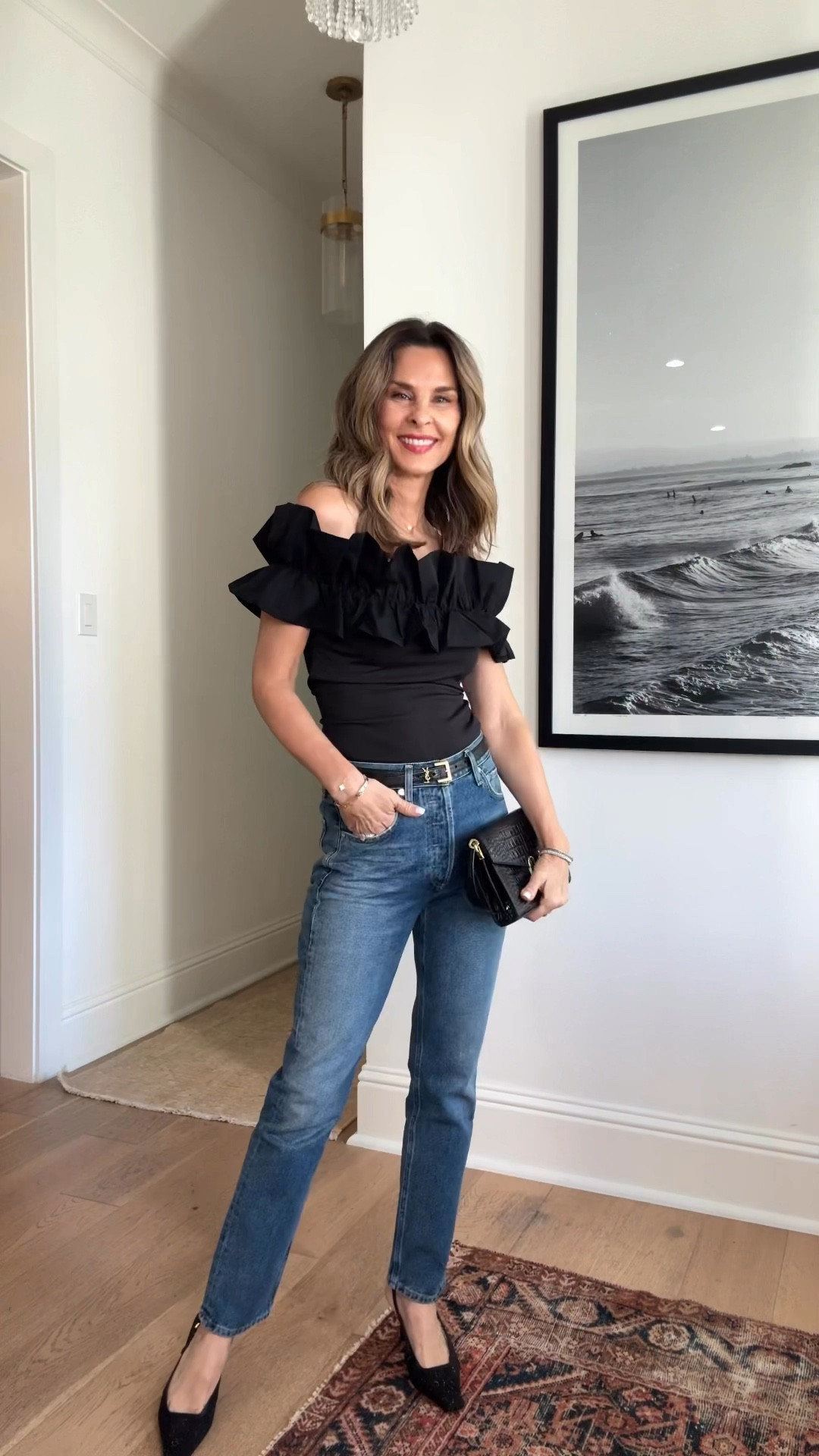 -3 tops I love and cannot believe they are from Amazon.  The off should comes is pretty colors for spring! 
-Citizens of Humanity jeans are straight leg, classic and cute! Button fly, wearing my true size. 
-jewelry quality is 10/10 Thatch discount code Tammy15
-Larroude flats I wear every changing get now, linked similar 
-Inez shoe discount Tammy15


#LTKFindsUnder50 #LTKParties #LTKOver40