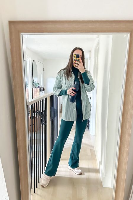 This oversized shirt from Target and lululemon flare pants and bodysuit on repeat 🙌🏻 
Capsule wardrobe | mix and match | green outfit | spring outfit | mom outfit | casual style | athleisure | lululemon outfit | spring style | spring fashion | easy outfit
#springoutfit # springstyle #casualoutfit #lululemon #targetfashion #targetstyle


#LTKActive #LTKSeasonal #LTKtravel