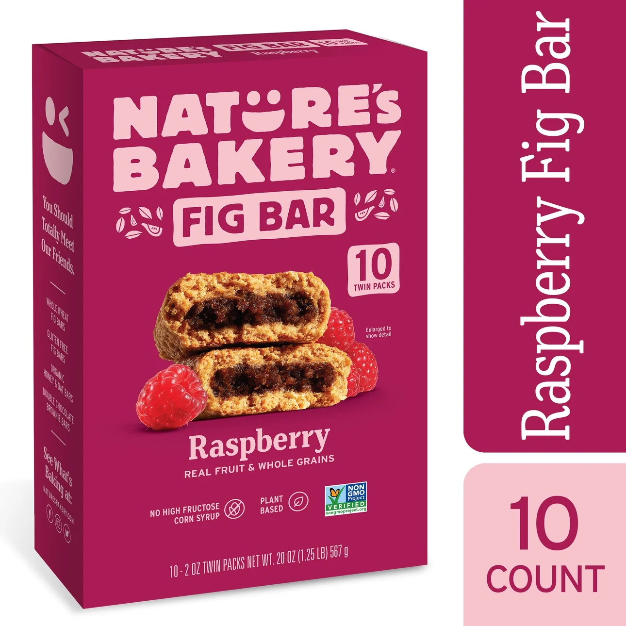 Nature's Bakery, Raspberry Fig Bars, 10 Twin Packs, 2 oz Each | Walmart (US)