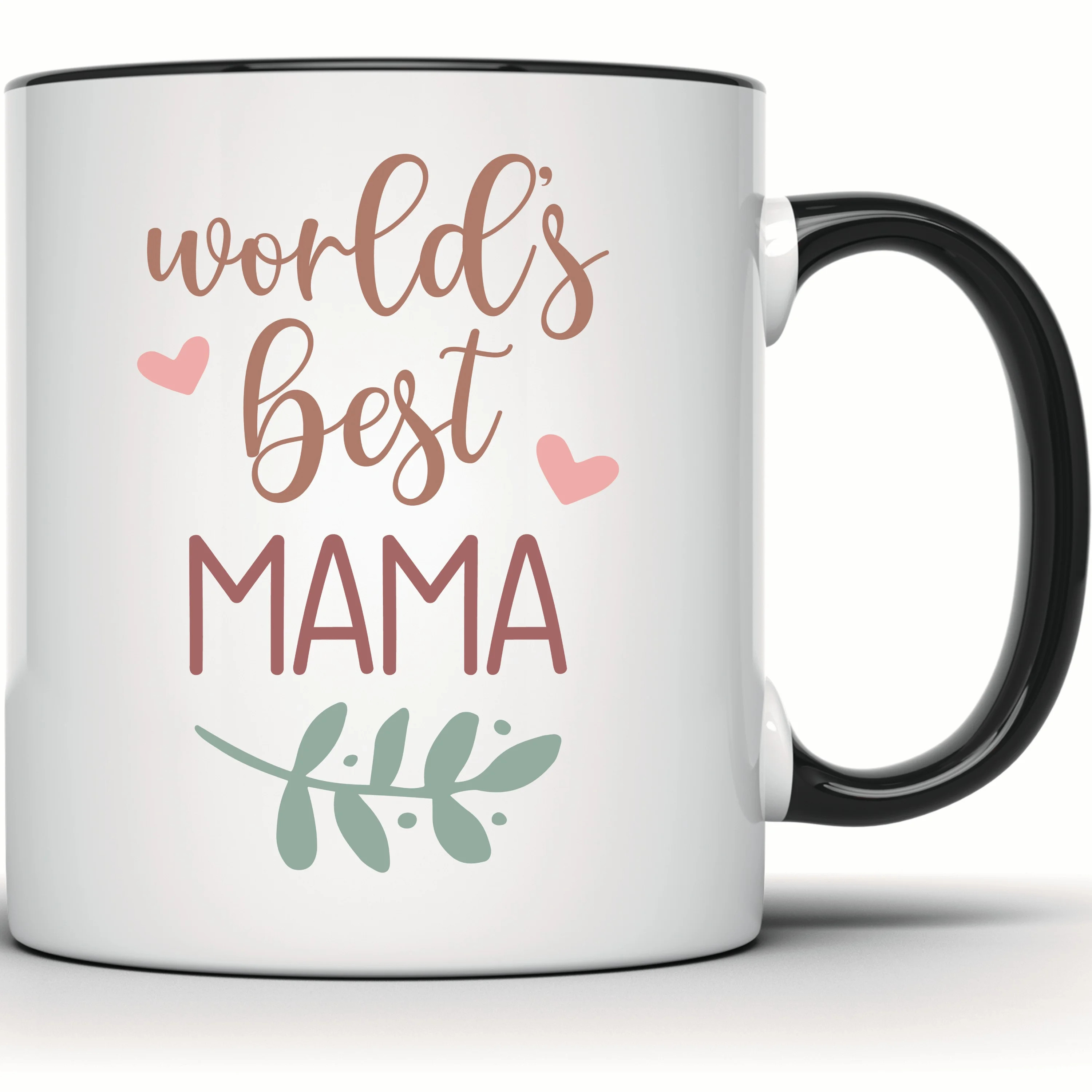 World's Best Mama Mug - Mother's Day Gift - Floral Heart Coffee Mug for Mom - Best Mom Ever Mug -... | Walmart (US)
