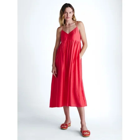Scoop Women's and Women's Plus Flowy Maxi Dress, Sizes XS-4X | Walmart (US)
